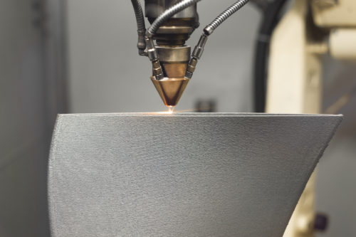 3d printer printing metal part